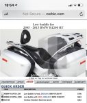 BMW R1200RT, R1200 RT, 2005-2013 Corbin Low Seat Heated With Backrest